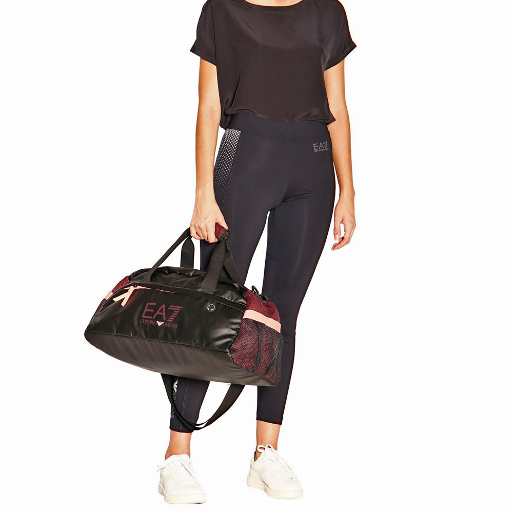Сумка спортивная EA7 EMPORIO ARMANI DUFFLE 285591-9A807-68220 Черный/Светло-розовый photo 2